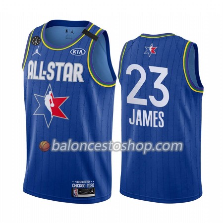Camiseta Hombre NBA Los Angeles Lakers LeBron James 23 2020 All-Star Jordan Brand Azul Swingman